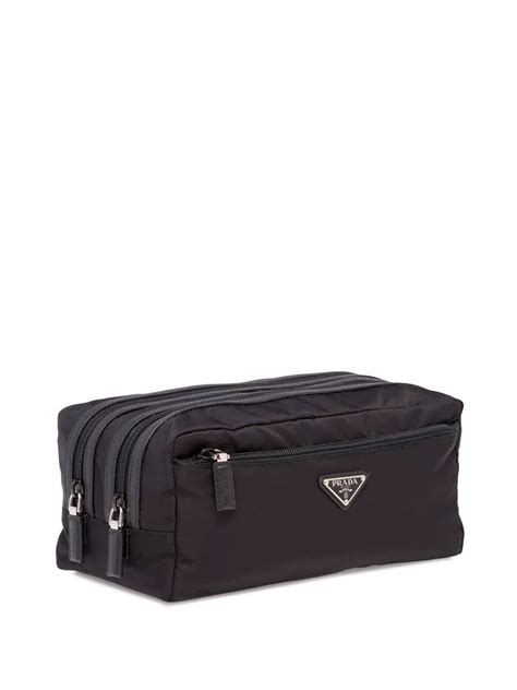 prada nylon toiletries bag|Prada nylon pouch bag.